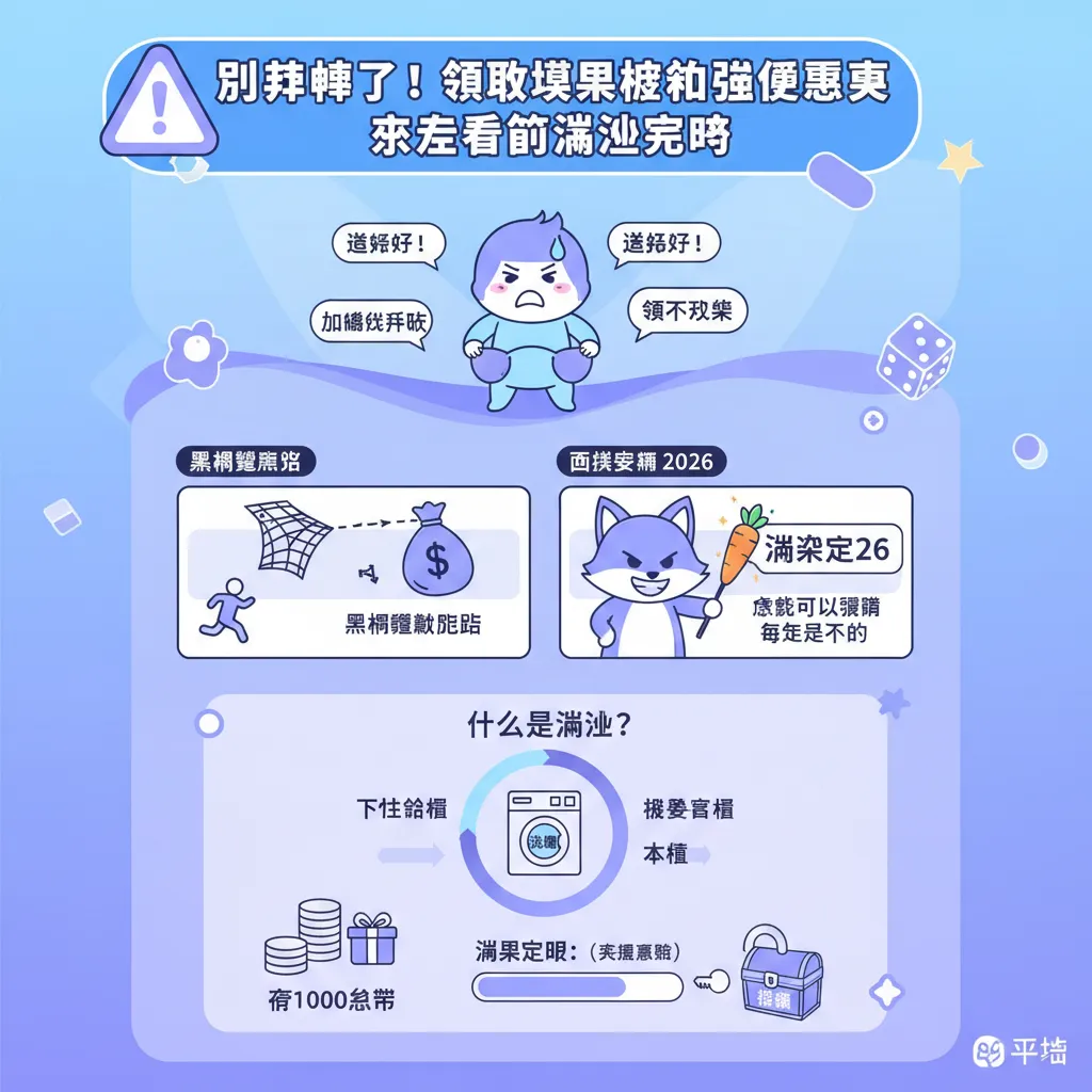 別被騙了！領取娛樂城首儲優惠要先看懂流水要求