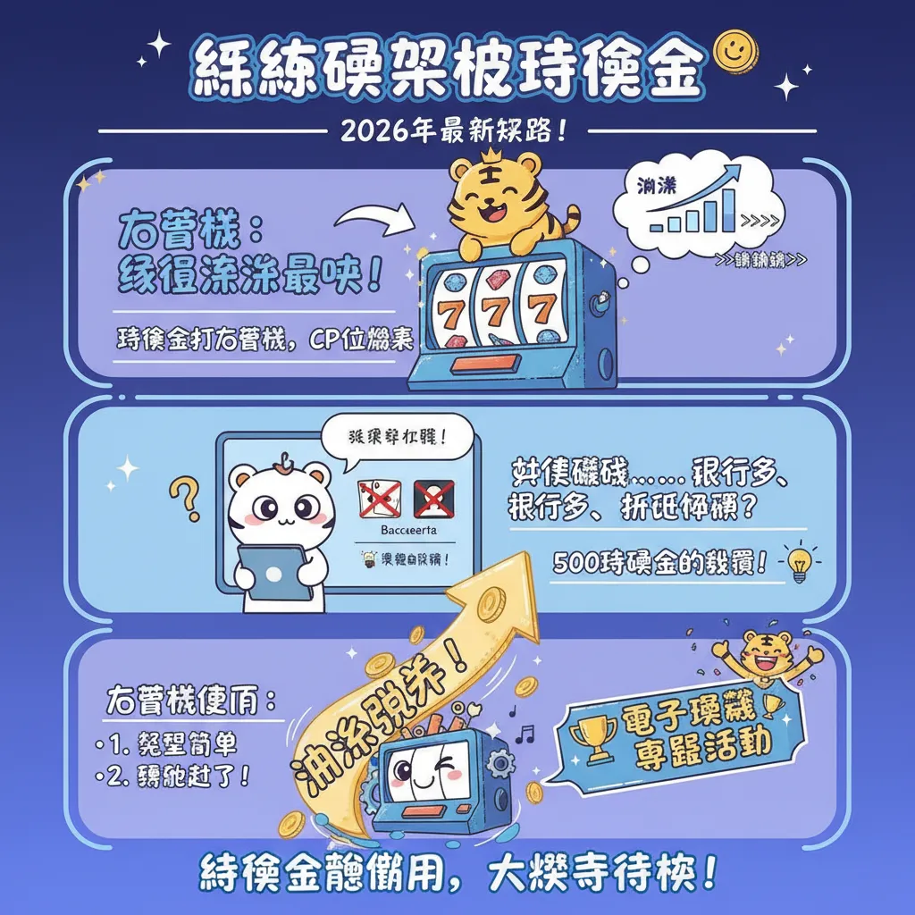 善用體驗金玩老虎機，輕鬆累積流水賺取高額彩金