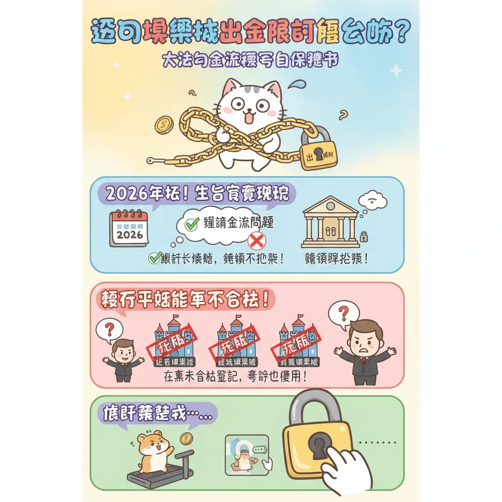 遇到娛樂城出金限制怎麼辦？法律與金流程序的自保撇步